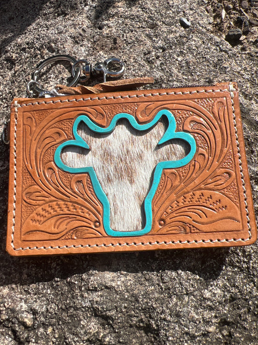 Maisy bullTooled Leather card/coin holder
