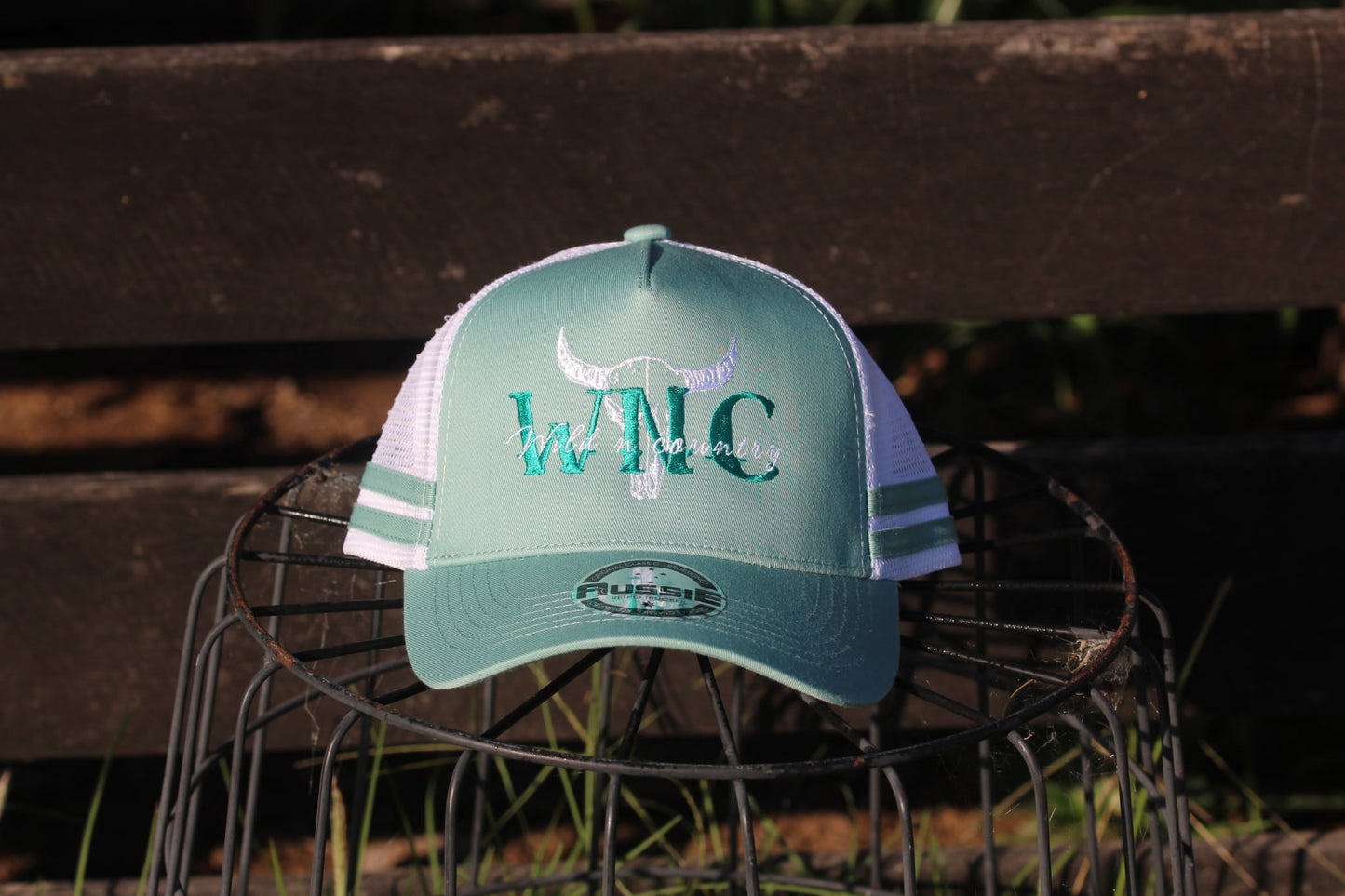 Dusty Bull Ponytail Trucker Cap- Corrie