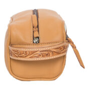 Tooling Leather Cowhide Toiletries Bag