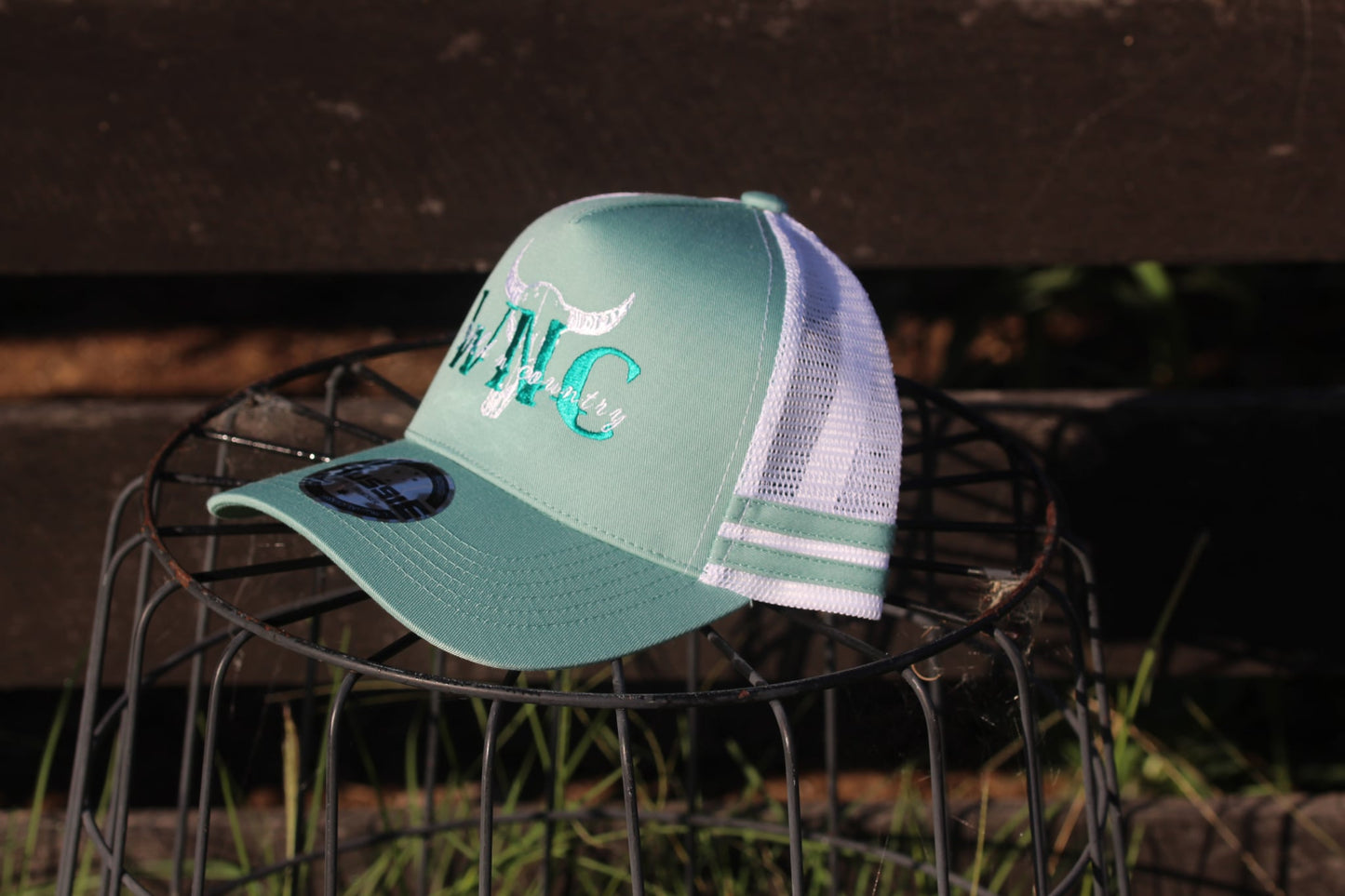 Dusty Bull Ponytail Trucker Cap- Corrie