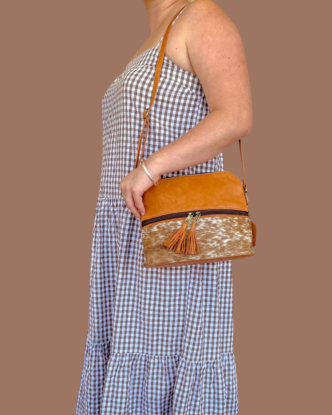 Finland cowhide handbag